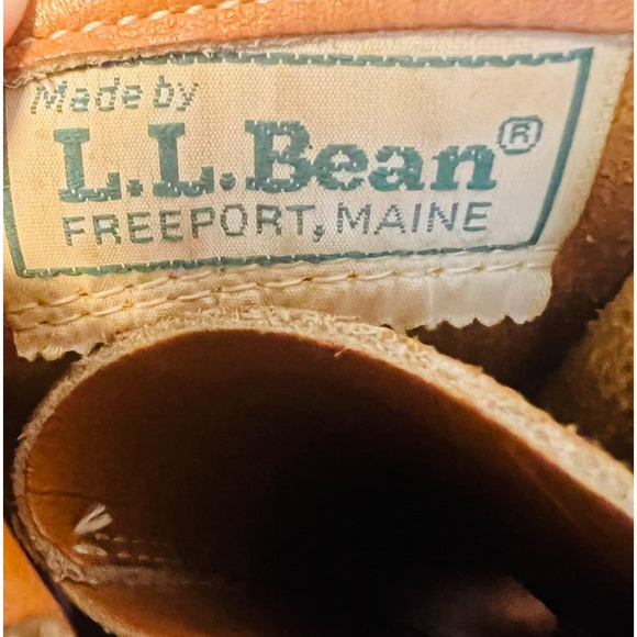 LL Bean Boots Womens 6 Brown Leather 8" Duck Waterproof Snow Rain Vintage Shoes - Picture 11 of 13